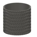 Pot de fleur - Flower pot 008 (chậu hoa vân chevron dạng solid) - Thumbnail 2