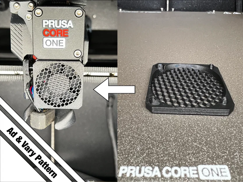 Nắp lưới quạt extruder CoreOne gài snap-on – remake thiết kế @IceCube Sol. - Image 1