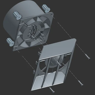 Housing Quạt Hút Ø 100mm (Extractor Fan Housing)