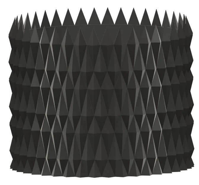 Pot de fleur - Flower pot 007 (Chậu hoa gai tam giác hình học) - Image 2