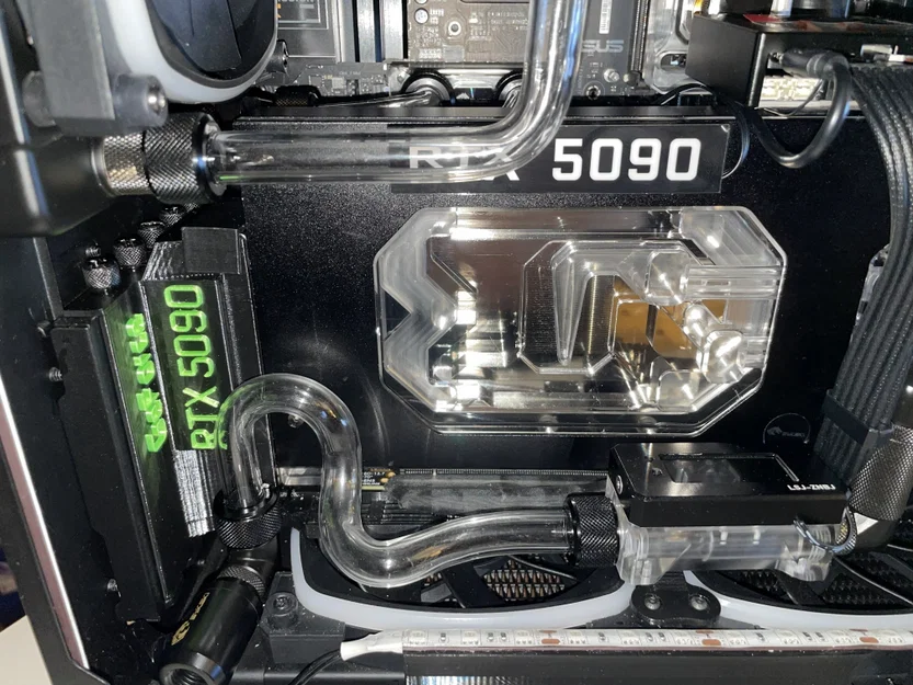 Giá đỡ GPU dựng đứng custom loop cho Bykski N-ICH5090DX3-X (BeQuiet! Light Base 900DX/FX) - Image 7