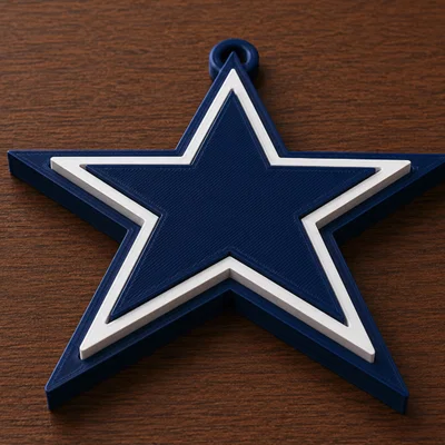 Mặt Dây Chuyền Logo Fan 3D Cowboys Bản Oversized