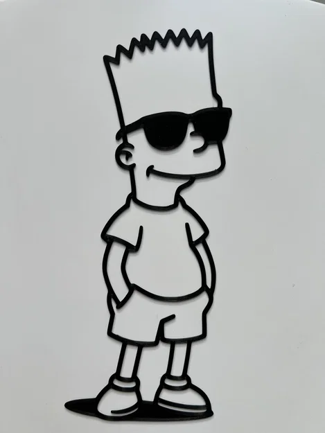 Tranh treo tường Bart Simpson 3D đầy phong cách - Image 1