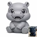 Chibi Hippopotamus – Tượng hà mã chibi dễ thương in 3D - Thumbnail 1