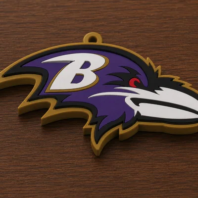 Mặt Dây Chuyền Logo Fan 3D Ravens Cỡ Lớn