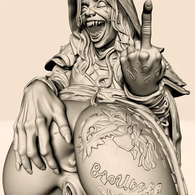STL Pháp Sư Nụ Cười Bị Nguyền | Spellcaster Dâm Đãng | Figure Resin Chi Tiết Cao