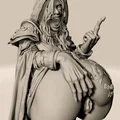 STL Pháp Sư Nụ Cười Bị Nguyền | Spellcaster Dâm Đãng | Figure Resin Chi Tiết Cao - Thumbnail 3