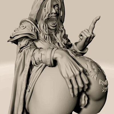 STL Pháp Sư Nụ Cười Bị Nguyền | Spellcaster Dâm Đãng | Figure Resin Chi Tiết Cao