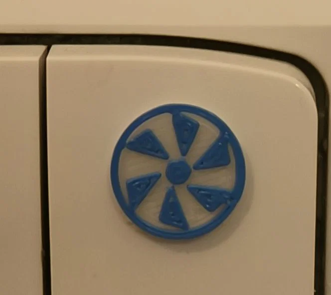 Biểu tượng 3D gắn công tắc quạt thông gió (Fan Label) tiện lợi - Image 1