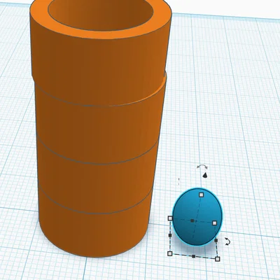 Mô hình 3D Quả cầu nhỏ và Thùng trụ: Thiết kế đơn giản, dễ in