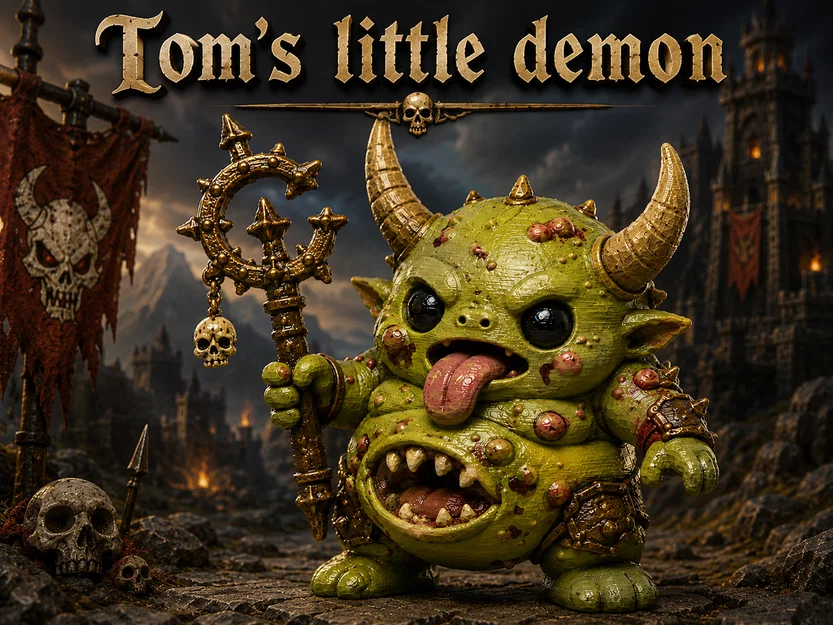 Tom's Little Demon – Mô hình Chibi Mini Fantasy Dễ Thương - Image 1