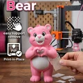 Mô hình 3D Chú Gấu Hồng Tình Yêu (Pink Love Bear) cực xinh xắn - Thumbnail 1