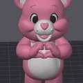 Mô hình 3D Chú Gấu Hồng Tình Yêu (Pink Love Bear) cực xinh xắn - Thumbnail 2