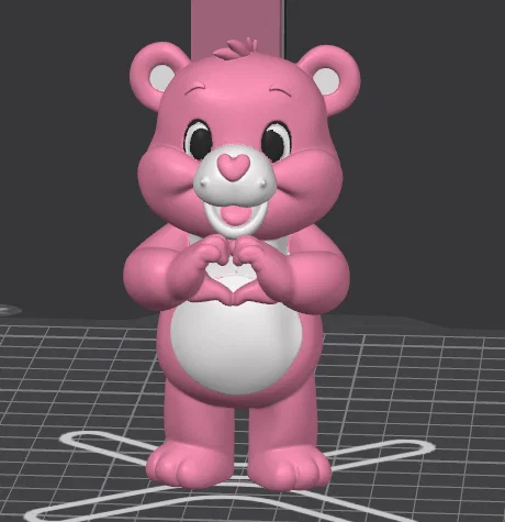Mô hình 3D Chú Gấu Hồng Tình Yêu (Pink Love Bear) cực xinh xắn - Image 3