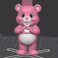 Mô hình 3D Chú Gấu Hồng Tình Yêu (Pink Love Bear) cực xinh xắn - Thumbnail 3