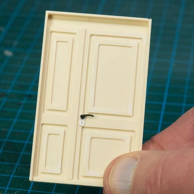 Bộ file 3D cửa sổ và cửa chính mô hình nhà phố tỷ lệ 1:35