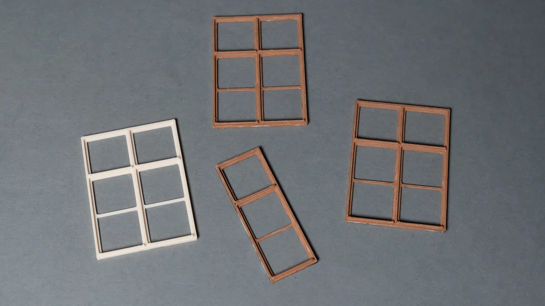 Bộ file 3D cửa sổ và cửa chính mô hình nhà phố tỷ lệ 1:35 - Image 2