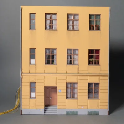 Bộ file 3D cửa sổ và cửa chính mô hình nhà phố tỷ lệ 1:35