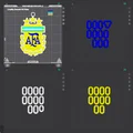 Mặt dây chuyền huy hiệu Argentina cho fan bóng đá - File in 3D - Thumbnail 2