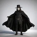 Mô hình 3D nhân vật V (V for Vendetta) chi tiết sắc nét - Thumbnail 1