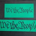 Stencil “We the People” (font gốc) – bản 25cm - Thumbnail 1