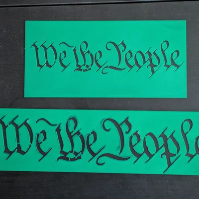 Stencil “We the People” (font gốc) – bản 25cm