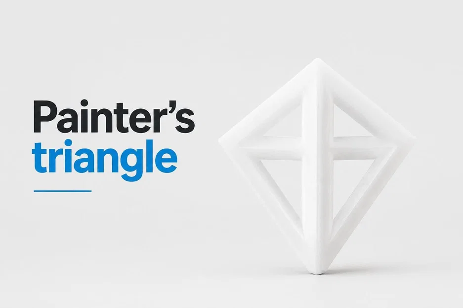 Painter's Triangle: Bộ tam giác kê sơn hỗ trợ làm mộc cực tiện lợi - Image 1