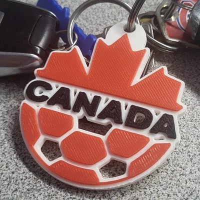 Móc khóa bóng đá Canada: Mẫu in 3D độc đáo cho fan hâm mộ