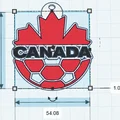 Móc khóa bóng đá Canada: Mẫu in 3D độc đáo cho fan hâm mộ - Thumbnail 2