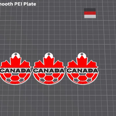 Móc khóa bóng đá Canada: Mẫu in 3D độc đáo cho fan hâm mộ
