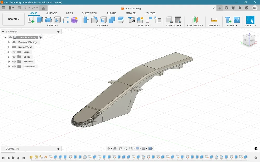 Cánh gió trước F1 cho dép Crocs - Mẫu in 3D trang trí độc đáo - Image 4