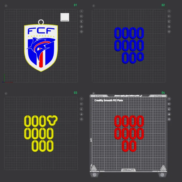 Mặt dây chuyền cổ động viên bóng đá Cabo Verde (FCF) in 3D độc đáo - Image 2