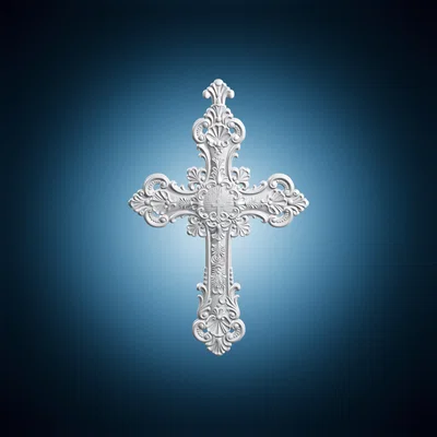 Thánh Giá Tôn Giáo Chạm Khắc Cầu Kỳ (Ornate Religious Cross)