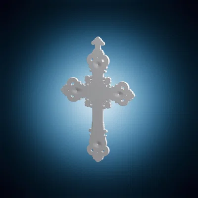 Thánh Giá Tôn Giáo Chạm Khắc Cầu Kỳ (Ornate Religious Cross)