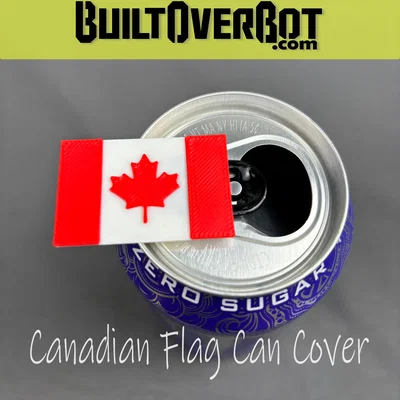 Nắp đậy lon soda cờ Canada (Canadian Flag Soda Can Cover)