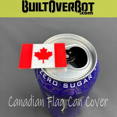 Nắp đậy lon soda cờ Canada (Canadian Flag Soda Can Cover)