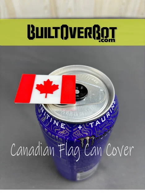 Nắp đậy lon soda cờ Canada (Canadian Flag Soda Can Cover) - Image 4