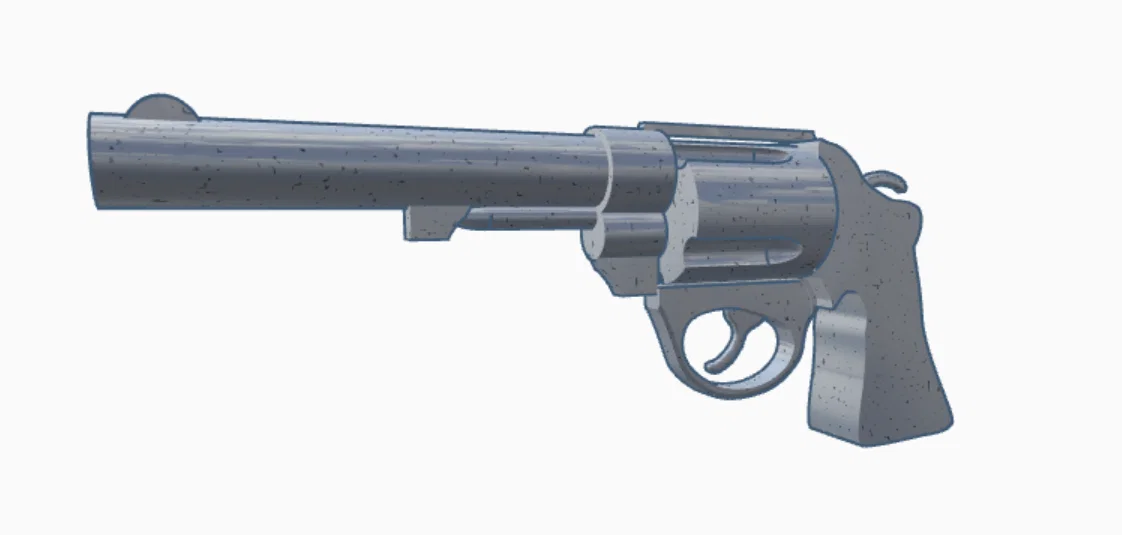 Mô hình súng Revolver 3D độc đáo dùng làm đạo cụ trang trí - Image 1