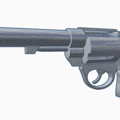 Mô hình súng Revolver 3D độc đáo dùng làm đạo cụ trang trí