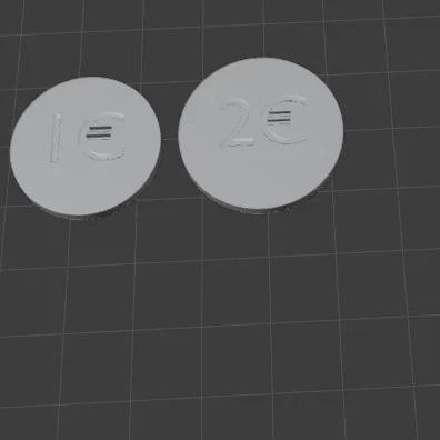 Coin mẫu US & EU (dummy coins)