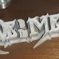 Slave To The Metal – Bảng chữ Heavy Metal dạng cong quét - Thumbnail 1