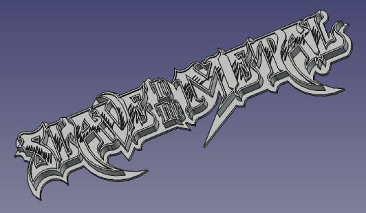Slave To The Metal – Bảng chữ Heavy Metal dạng cong quét - Image 2