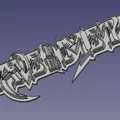 Slave To The Metal – Bảng chữ Heavy Metal dạng cong quét - Thumbnail 2
