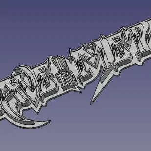 Slave To The Metal – Bảng chữ Heavy Metal dạng cong quét