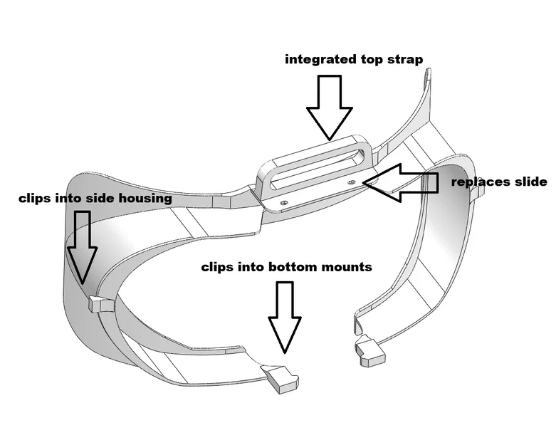 Facial Interface thay thế cho PSVR2, tùy chọn tích hợp top-strap - Image 1