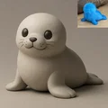 Chú Hải Cẩu Nhỏ Dễ Thương (Cute Little Seal) - Thumbnail 1