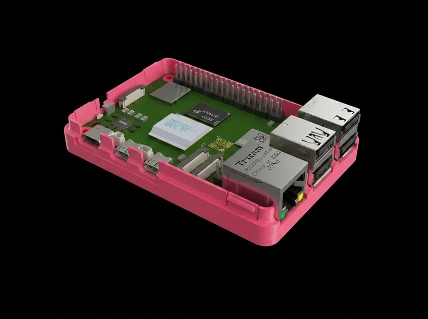 Vỏ Raspberry Pi 5 | Enclosure thoáng khí in 3D, lắp snapfit - Image 2