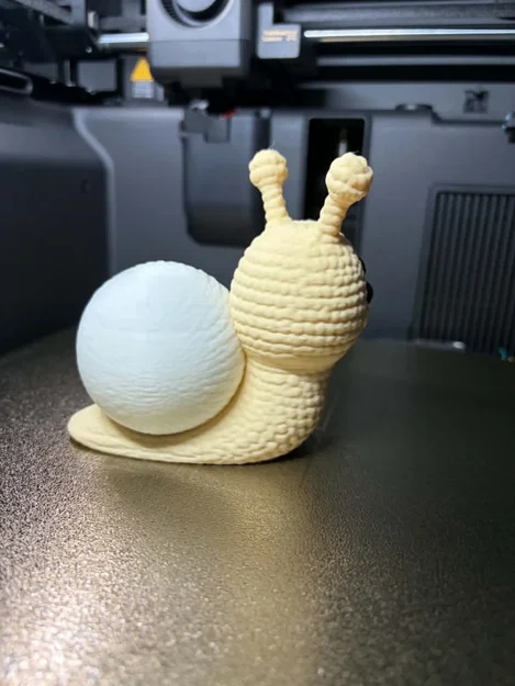 Mẫu 3D In Ốc Sên Crochet Đan Len Dễ Thương (Cute Knitted Crochet Snail) - Image 4