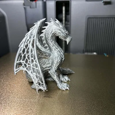 Tượng Rồng Điêu Khắc – Fantasy Guardian (Voronoi Dragon Sculpture)