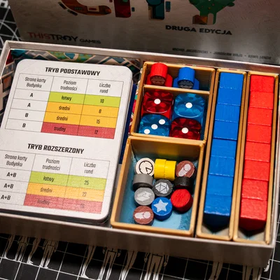 Bộ khay nhựa in 3D cho Micro City Game Organizer v2